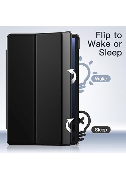 Galaxy Tab S10 Fe+/ S10 Fe Plus 13.1inç ile Uyumlu Kılıf Smart Case Akıllı Uyku Modlu Kapaklı Kılıfı (Siyah) indirimleri