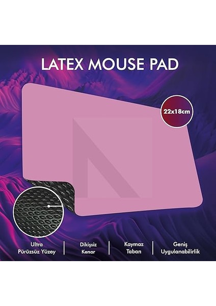Oyuncu Mouse Pad, Kaymaz Taban Gamer Mousepad, Masa Koruyucu Masa Matı, Ofis Tipi Klavye ve Fare Altlığı (Pembe, 22X18 cm - S) fiyatları