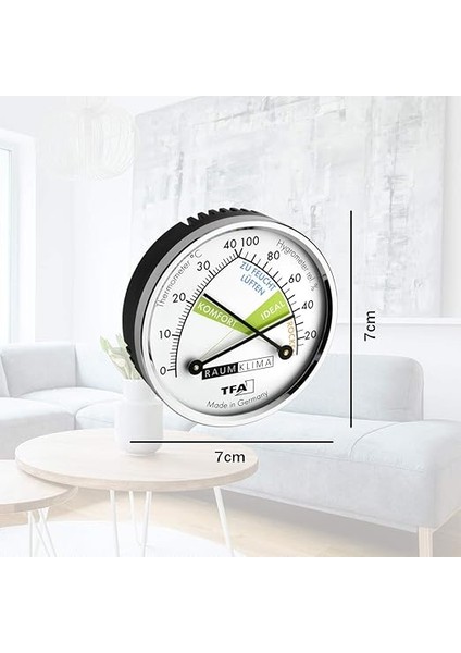 TFA45.2024 Analog Termometre Higrometre 3, Siyah modelleri