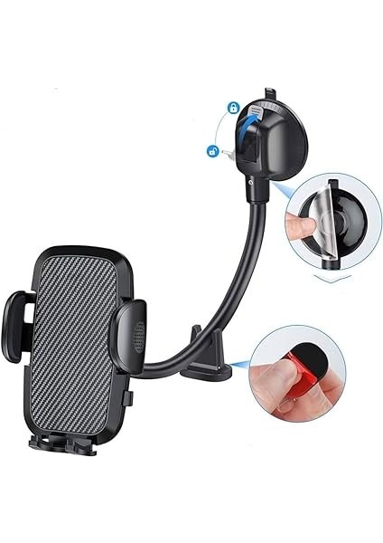 Ayarlanabilir Vakum Kilitli Cam ve Torpidoya Takılabilen Telefon Tutucu fiyatları