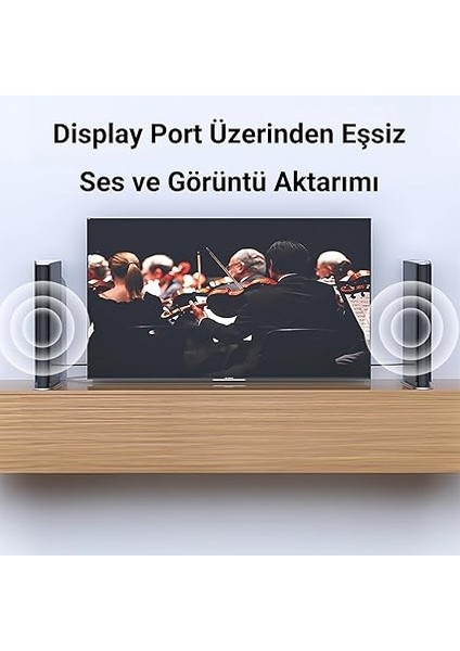4K/60Hz 2K/165Hz Displayport V1.2 Kablo 3 Metre indirimleri