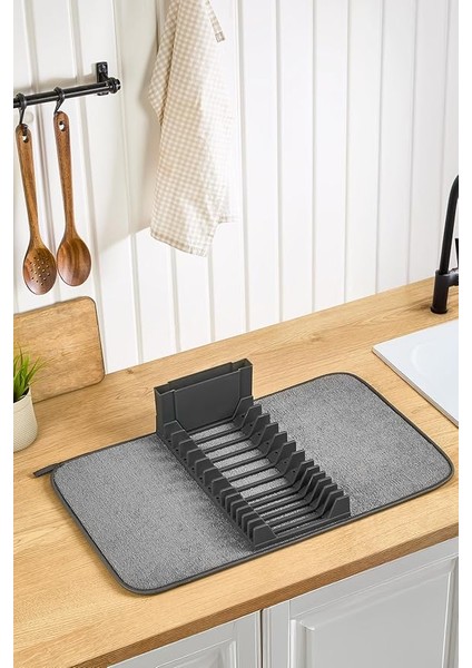 Bulaşık Kurutma Seti 36X60CM Büyük Boy Katlanabilir 3 'lü Set Xl Bulaşık Kurutma Matı modelleri