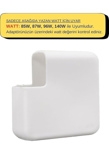 Magsafe Şarj Aleti Silikon Kılıfı Mac Pro Magsafe 1-2 85W Usb-C 87W-96W-140W Uyumlu Beyaz fiyatları
