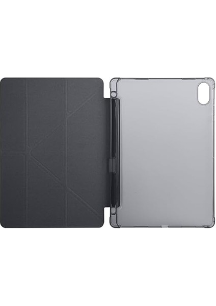Pad X8A 11INÇ ile Uyumlu Kılıf Kalem Bölmeli Trifolding Case Siyah modelleri