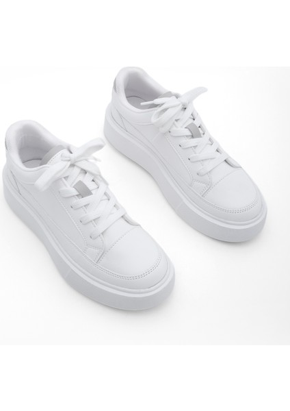 Kadın Sneaker Kalın Taban Spor Ayakkabı Domen Beyaz indirimleri