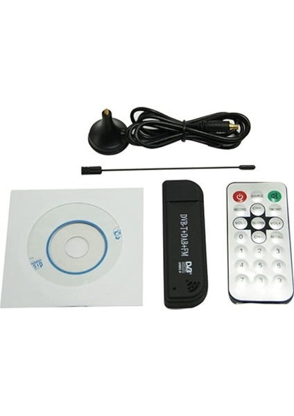 Mini Taşınabilir Dijital USB 2.0 Tv Sopa Dvb-T Dab Fm RTL2832U FC0012 Çip Destek Sdr Tuner Alıcı