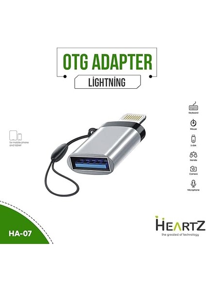 USB Flash Bellek Ios Otg USB Okuyucu Charge Şarj Lightning Çipli Flash Bellek Okuyucu Bellek Okuyucu ve Dönüştürücü (Ha-07 Ligtning Otg Flash Bellek Okuyucu) fırsatları