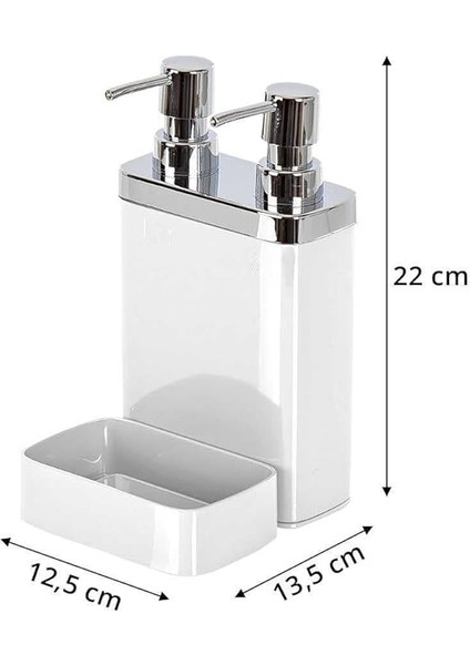 Viva 2'li Sıvı Sabunluk Süngerli Beyaz M-E10-01 fiyatları