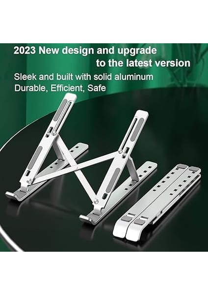 Dizüstü Bilgisayar Standı, MacBook Dizüstü Bilgisayar Tutacağı, Ayarlanabilir Ergonomik Katlanabilir Taşınabilir Alüminyum Stand, MacBook iPad Tablet, Dizüstü Tablet E-Kitap Yükselticisi, fiyatları