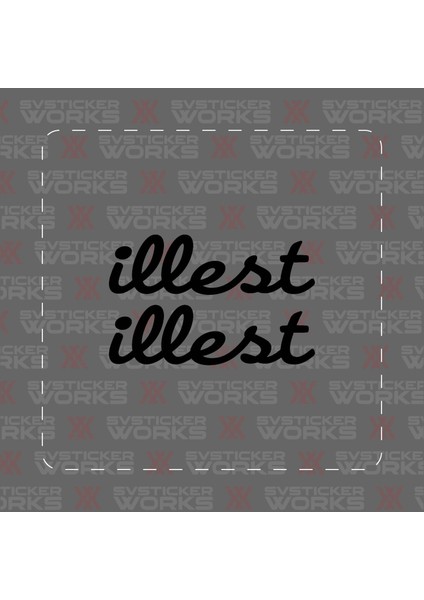 Illest Jdm Sticker Araba Laptop Motosiklet Sticker Yapışkanlı Folyo fiyatları