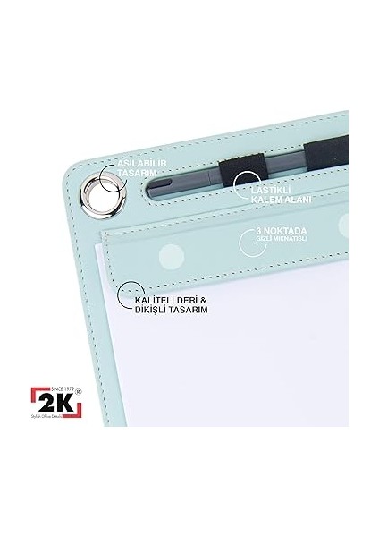 Kapaksız Sekreterlik Mıknatıslı Sanatsal Çizim A4 Rainbow Art Clip Board Vegan 23,5X35,5 Cm. Su Yeşili fırsatları