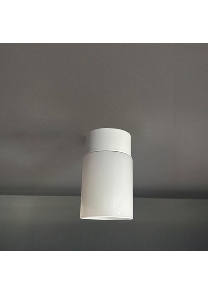 Tiny Beyaz Cam Plafonyer Tekli Retro Restoran Salon Aydınlatma modelleri