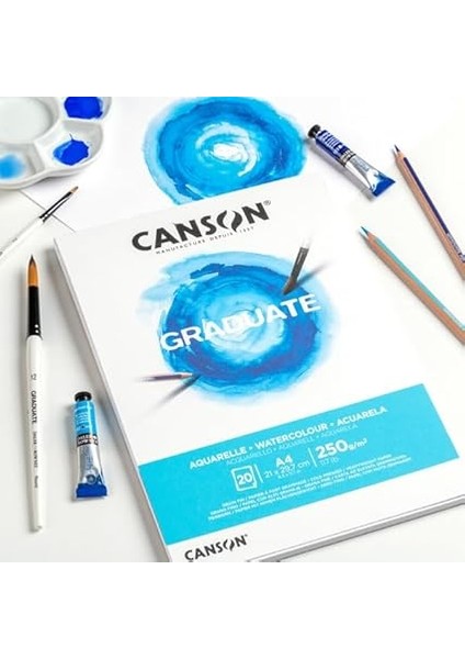 Graduate Sulu Boya Kağıdı Bloğu, Dın A4, 20 Yaprak, 250 G/m² modelleri