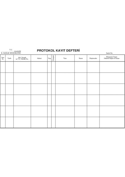 Protokol Kayıt Defteri 400 Yaprak Sert Kapaklı modelleri