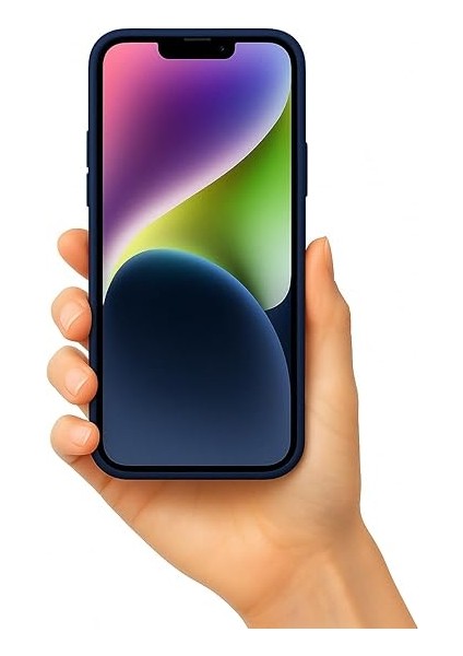 13/14 ile Uyumlu Kılıf - Magsafe ile Uyumlu Wireless Şarj Özellikli, Lacivert Silikon Kapak - Zore Plas - Darbeye Dayanıklı, Yumuşak Koruma modelleri