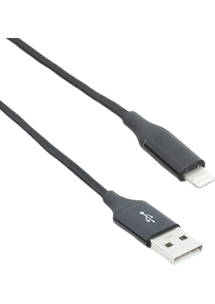 Alumicable Xl Lightning 2m. Şarj Kablosu Siyah (2DK19S)
