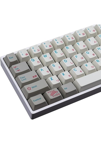 Pbt Keycaps Japon 124 Tuşlu Ansı (Us) Düzeni Kiraz Profili 7u Boşluk Çubuğu ile Gateron Kailh Kiraz Mx Anahtarları Mekanik Klavyeler Için