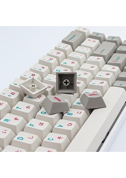 Pbt Keycaps Japon 124 Tuşlu Ansı (Us) Düzeni Kiraz Profili 7u Boşluk Çubuğu ile Gateron Kailh Kiraz Mx Anahtarları Mekanik Klavyeler Için modelleri