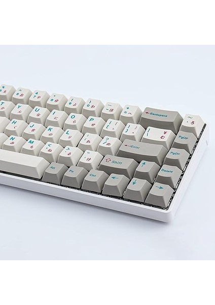 Pbt Keycaps Japon 124 Tuşlu Ansı (Us) Düzeni Kiraz Profili 7u Boşluk Çubuğu ile Gateron Kailh Kiraz Mx Anahtarları Mekanik Klavyeler Için indirimleri