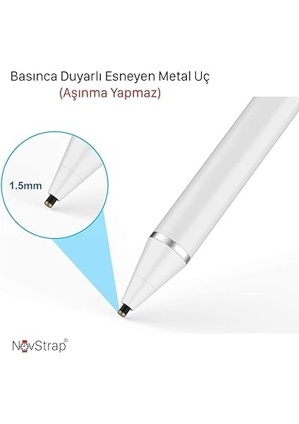 Samsung Galaxy Tab T510 T580 T590 P580 ile Uyumlu Dokunmatik Tablet Kalemi DZ870 Active Stylus Pencil fırsatları