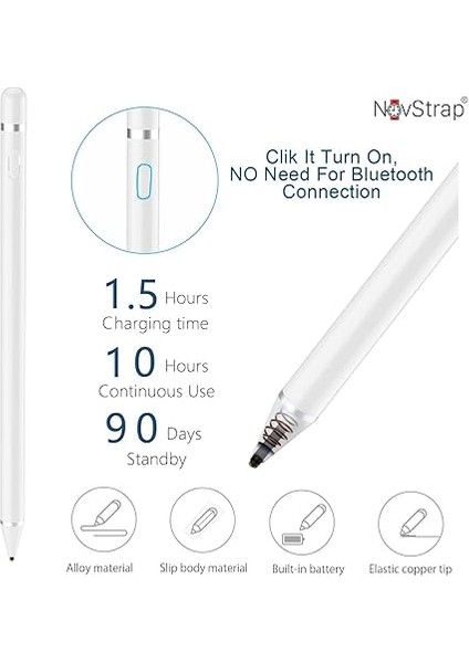 Samsung Galaxy Tab T510 T580 T590 P580 ile Uyumlu Dokunmatik Tablet Kalemi DZ870 Active Stylus Pencil indirimleri