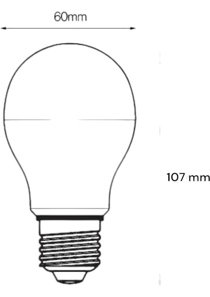 Ledvalue 8.5W E27 LED Ampul | 2700K Sıcak Sarı Işık, 806 Lümen, 60W Eşdeğer | Enerji Tasarruflu Ampul – 10'lu Paket indirimleri