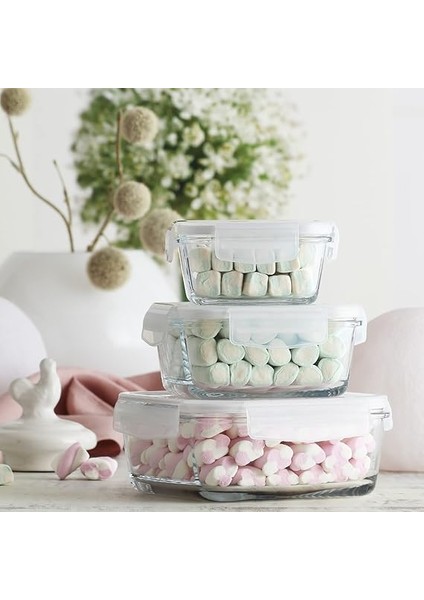 Fresco 3'lü Saklama Kabı Seti, Cam, 1150 cc fiyatları