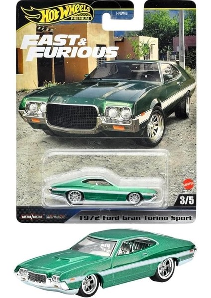 Wheels Fast-Furious Premium Araba 72 Ford Gran Torıno Sport HNW46-HYP72