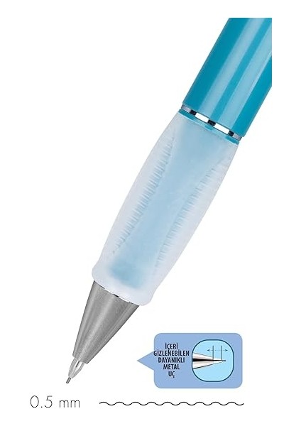 Deep Natural Colors 0.5mm Mekanik Kurşun Kalem - Okyanus Mavi modelleri