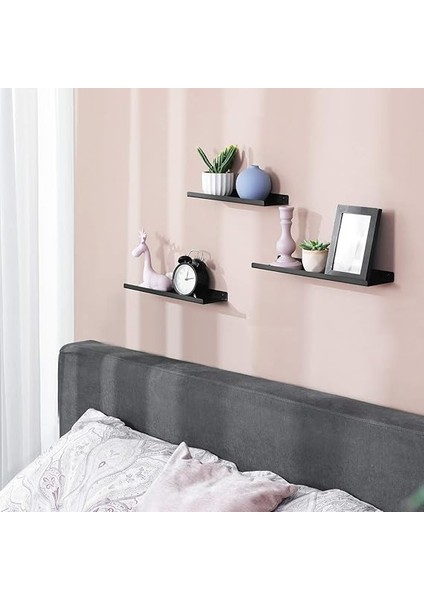 Metal Duvar Rafları, 3'lü Set, Yüzer Raflar, Endüstriyel Tasarım, Duvar Panoları, Dekorasyon Için, Resim Çerçeveleri, Rafları Takmak Için 6 Vidalı, Farklı Düzenler, Siyah LFS12BK fiyatları