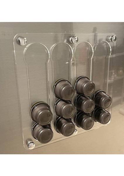 Uyumlu Mıknatıslı Kapsül Kahve Stand (Şeffaf)