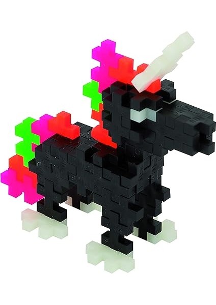 Plus 9603808 Mini Dahiyane Yapı Oyuncağı, Yapı ve Parıltı, Gece Parlayan Yapı Taşı Seti, 360 Parça indirimleri