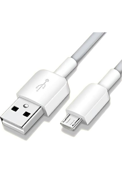 Veri Kablosu / Şarj Kablosu - Micro USB - Gri/beyaz - Micro USB Bağlantılı Huawei Cep Telefonları ile Uyumlu