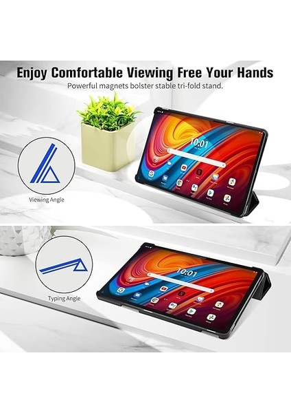 Kılıf Için Lenovo Tab M10 (3rd Gen) 10.1" - Ince Akıllı Koruyucu Kılıf Stand ve Otomatik Uyku/uyandırma Fonksiyonu ile Için Lenovo Tab M10 (3. Nesil) 10,1 Inç Kılıf TB328FU/TB328XU, Siyah indirimleri