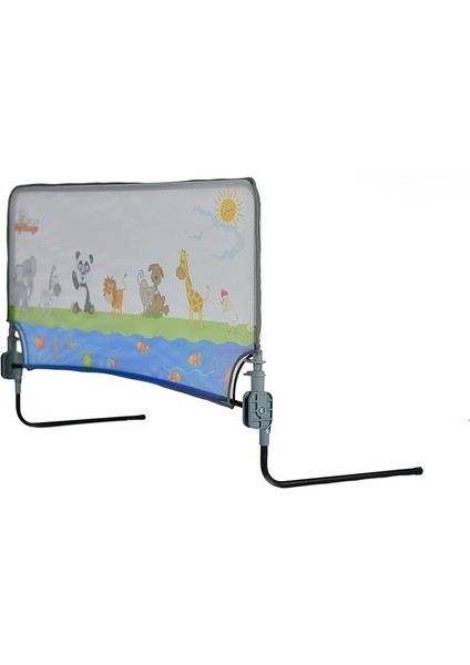 Baby AGU-105-90 Katlanabilir Yatak Bariyeri (Hayvan Desenli, 90CM)
