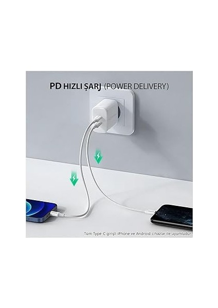 UTC02 60W 20CM Tpe USB To Type-C Hızlı Şarj ve Data Kablosu (2) fiyatları