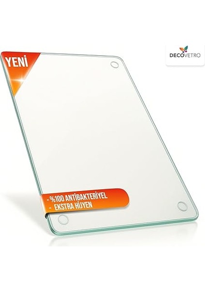 Cam Kesme Tahtası ve Sunum Tablası Natural Saydam 30 x 40 cm fiyatları