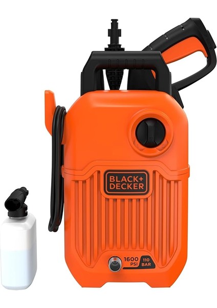 + Decker 1300 Watt, 110 Bar Basınçlı Yıkama Makinesi, BEPW1300-QS