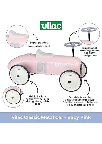 Light Pink Vintage Car Oyuncak Klasik Araba, Pembe fiyatları