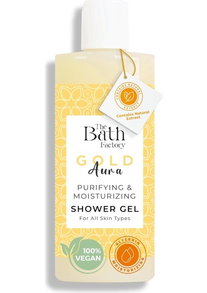 Bath Factory Gold Aura Nemlendirici ve Besleyici Mistik Kokulu Duş Jeli 400 ml