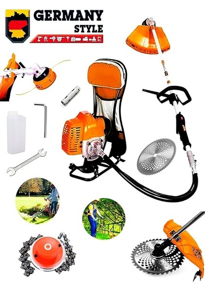 Style GRM99888RPMX Benzinli 2 Zamanlı Sırt Tip Motorlu Tırpan 3 Hp fiyatları