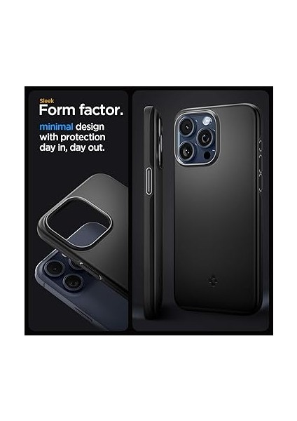 iPhone 15 Pro Kılıf Thin Fit Black - ACS06686 modelleri