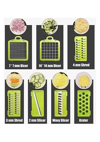 Sebze Kesici Meyve Dilimleme Çok Fonksiyonlu Patates Soyucu Havuç Rende Sarımsak Kırıcı Mutfak Akuarları modelleri