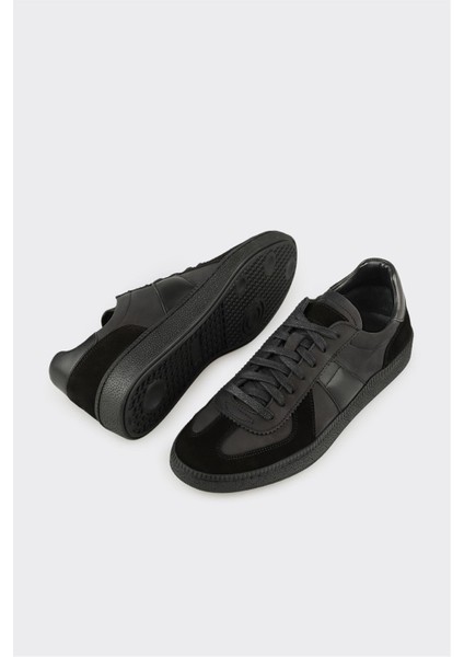 Siyah Deri Erkek Günlük Ayakkabı modelleri