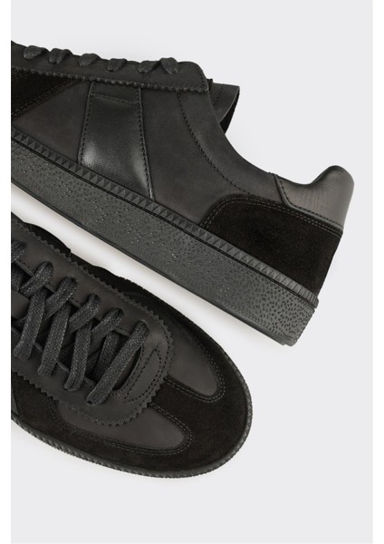 Siyah Deri Erkek Günlük Ayakkabı indirimleri