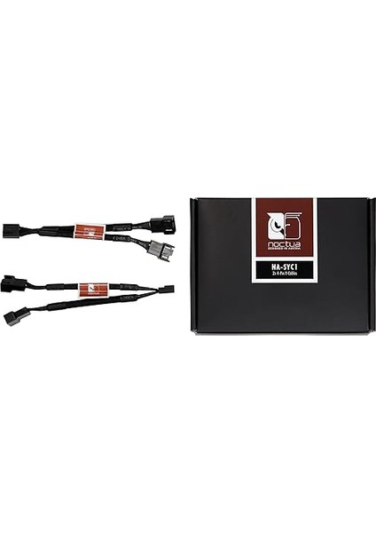 Na-Syc1, Pc Fanları Için 4 Pin Y-Kabloları (Siyah)