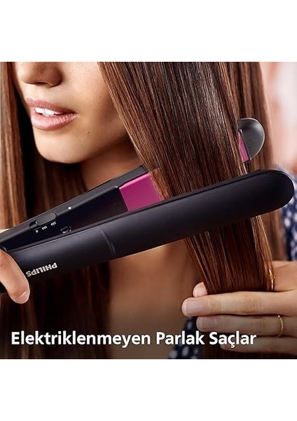 Saç Düzleştirici, Keratin Seramik Plaka, Thermoprotect Teknolojisi, 2 Sıcaklık Ayarı, Tuş Kilidi, 60 Saniyede Isınma, 220°C’YE Kadar Sıcaklık Ayarı, BHS375/00 fiyatları