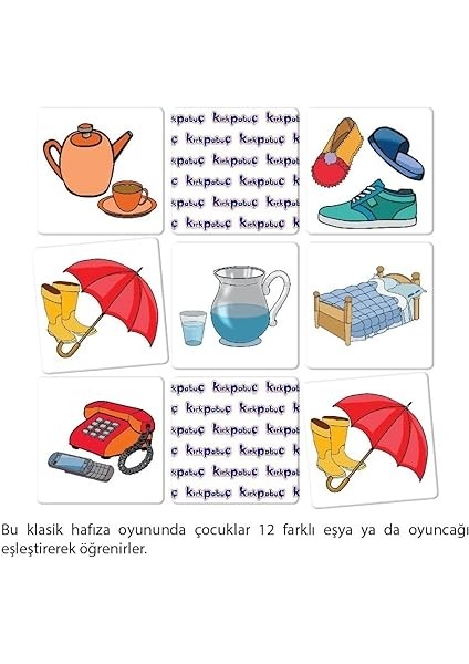 Eşyalar Kutu Oyunu (Memory) 7206 fırsatları