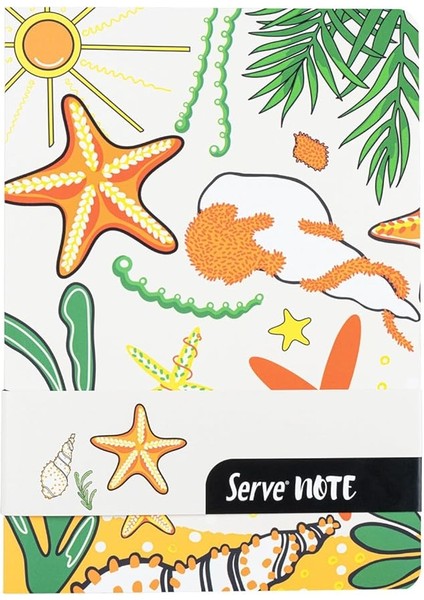 Note Defter 15 x 21 Cızgılı Desenli Hardal Sarı