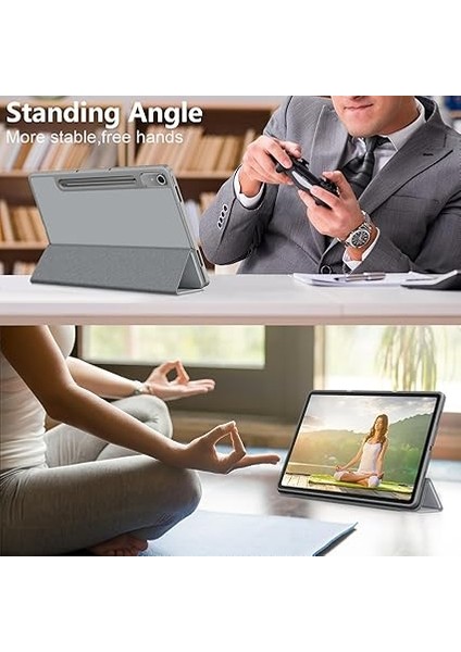 Lenovo Tab P12 Için Kılıf, [stand Özelliği] Otomatik Uyku Uyandırmalı Ultra Ince Akıllı Kapak, Pu ve Pc Çizilmez Koruyucu Kılıf, Lenovo Tab P12 12.7 Için-4 fırsatları